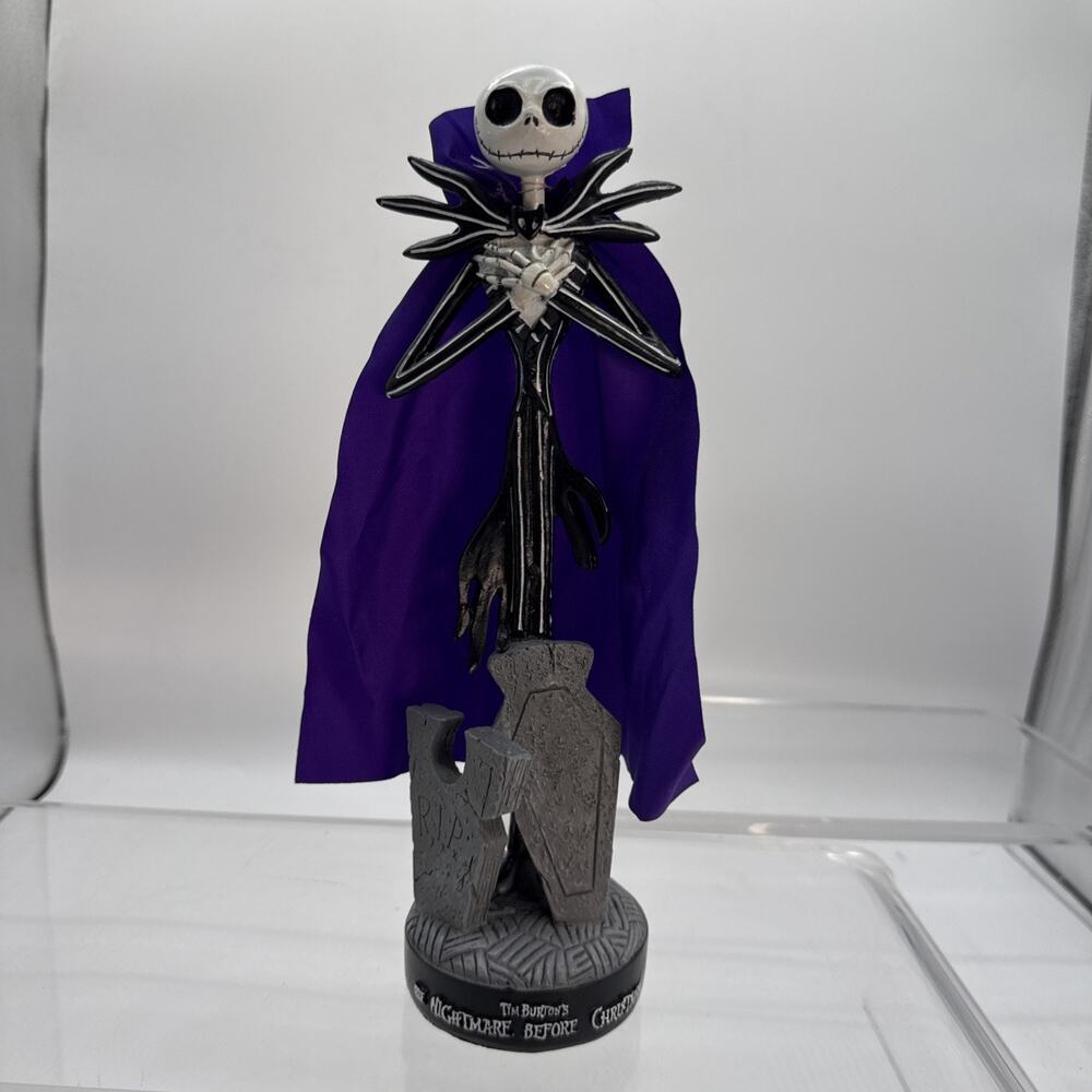 The Nightmare Before Christmas Figurine Jack Skellington Purple Cape 12 Inch